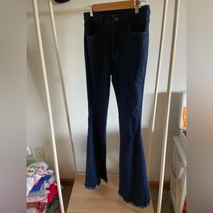 2 pairs of flair jeans!!!
